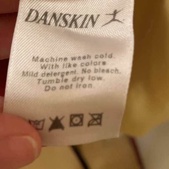 Danskin Yellow Panelled Front Long Sleeve T-Shirt - Picture 10 of 11
